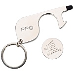 Euro Trolley Coin Stylus Keyring