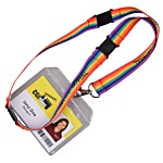 3 Safety Break Rainbow Lanyard
