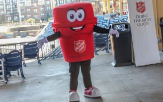 The Red Kettle Mascot