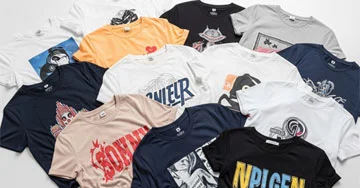 collage of t-shirts