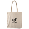 View Image 1 of 1 of Settle 8oz Cotton Tote Bag - Natural - Printed