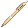 View Image 1 of 6 of Contour Bamboo Pen - Blue Ink