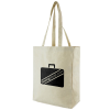 View Image 1 of 2 of Dunham 10oz Cotton Tote - Natural - 1 Day