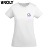 View Image 1 of 1 of Breda Women's Organic Cotton T-Shirt - White - Digital Print