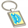 View Image 1 of 3 of Rectangle Decal Keyring