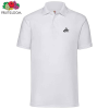 View Image 1 of 5 of Fruit of the Loom Value Polo Shirt - White - Print