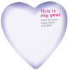 View Image 1 of 1 of Heart Shaped Recycled Sticky Notes - Digital