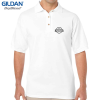 View Image 1 of 2 of Gildan Dryblend Jersey Polo Shirt - White - Printed