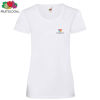 View Image 1 of 3 of Fruit of the Loom Women's Value T-Shirt - White - Digital