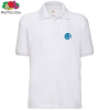 View Image 1 of 1 of Fruit of the Loom Kid's Value Polo Shirt - White - Printed