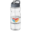 View Image 1 of 4 of Base Sports Bottle - Spout Lid - Clear - Digital Wrap