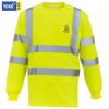 View Image 1 of 3 of Yoko Hi-Vis Long Sleeve T-Shirt - Printed