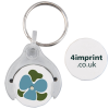 View Image 1 of 4 of Pop Coin Lite Trolley Keyring - 2 Sides