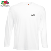 View Image 1 of 1 of Fruit of the Loom Long Sleeved Value T-Shirt - White
