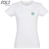 View Image 1 of 3 of SOL's Imperial Women's T-Shirt - White - Digital Print