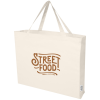 View Image 1 of 4 of Odessa XL Recycled Cotton Tote - Natural - Printed