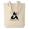 View Image 1 of 6 of Rassa Canvas Tote Bag - Natural - Printed