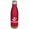 View Image 1 of 6 of Cove 500ml Vacuum Insulated Bottle with Cork Base - Wrap-Around Print