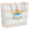 View Image 1 of 6 of Heaven Striped Tote Bag - Digital Print