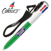 BIC&reg; 4 Colours Pen with Lanyard - Digital Wrap