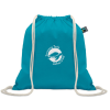 View Image 1 of 10 of Osole Fairtrade Premium Cotton Drawstring Bag - Colours - Printed