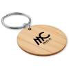 View Image 1 of 3 of Bamboo Round Keyring
