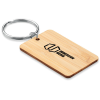 View Image 1 of 3 of Bamboo Rectangle Keyring