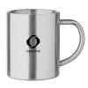View Image 1 of 4 of Util Recycled Stainless Steel Mug 260ml - Wrap-Around Print