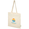 View Image 1 of 4 of Odisha Organic Cotton Tote - Natural - Digital Print