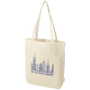 View Image 1 of 4 of Odisha Organic Cotton Wide Bottom Tote - Natural - Printed
