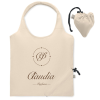 View Image 1 of 4 of Carrie Foldable Recycled Tote - Natural - Printed