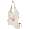 View Image 1 of 6 of Madras Recycled Foldable Tote - Natural - Digital Print