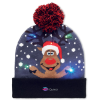 View Image 1 of 5 of Shimas LED Christmas Beanie - Embroidered