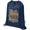 View Image 1 of 10 of Oregon Blend Premium Recycled Cotton Drawstring Bag - Colours - Printed