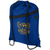 View Image 1 of 9 of Oriole Recycled Drawstring Bag with Zipped Pocket - Printed