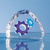 View Image 1 of 1 of Crystal Ice Block Paperweight