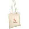 View Image 1 of 3 of Long Handled Cotton Tote Bag - Natural