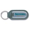 View Image 1 of 1 of DUPL Steel & Leather Keyring - Large