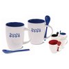 View Image 1 of 1 of DISC Mug & Spoon - Blue