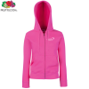 Fruit of The Loom Ladies Zipped Hoodie - Embroidered