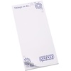 View Image 1 of 2 of Slimline 50 Sheet Notepad - Flowers Design