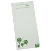 View Image 1 of 1 of DISC Slimline Recycled 25 Sheet Notepad - Green Design 2