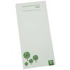 View Image 1 of 1 of DISC Slimline Recycled 25 Sheet Notepad - Green Design 3