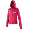 View Image 1 of 12 of AWDis Ladies Zipped Hoodie - Embroidered