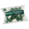 View Image 1 of 4 of DISC Large Sweet Pouch - 40g Gourmet Jelly Beans - Thank You