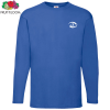 View Image 1 of 5 of Fruit of The Loom Long Sleeve Value Weight T-Shirt - Colours