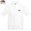 View Image 1 of 1 of Fruit of the Loom Kid's Value Polo Shirt - White - Embroidered