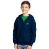 View Image 1 of 6 of DISC Gildan Kids Zipped Hooded Sweatshirt - Printed