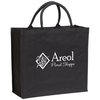 View Image 1 of 3 of Broomfield Cotton Tote Bag - Black - Printed