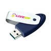 View Image 1 of 3 of 1gb Oval Twister Flashdrive